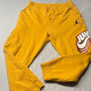 Air Jordan Jumpman Mustard Sweatpants M , $48